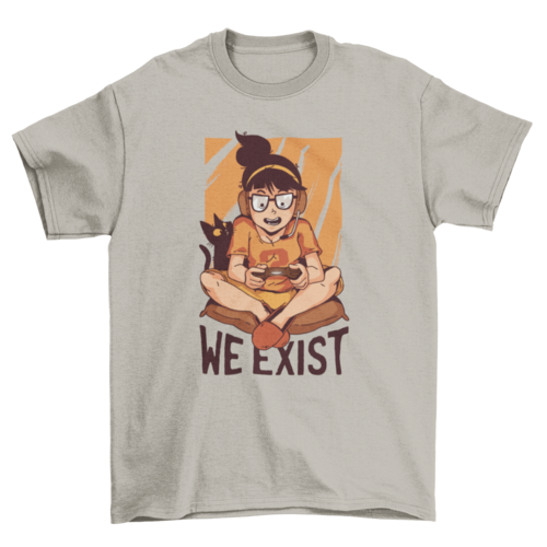 Gamer girls exist t-shirt
