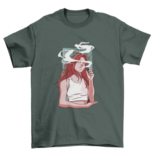 Girl Smoking T-shirt